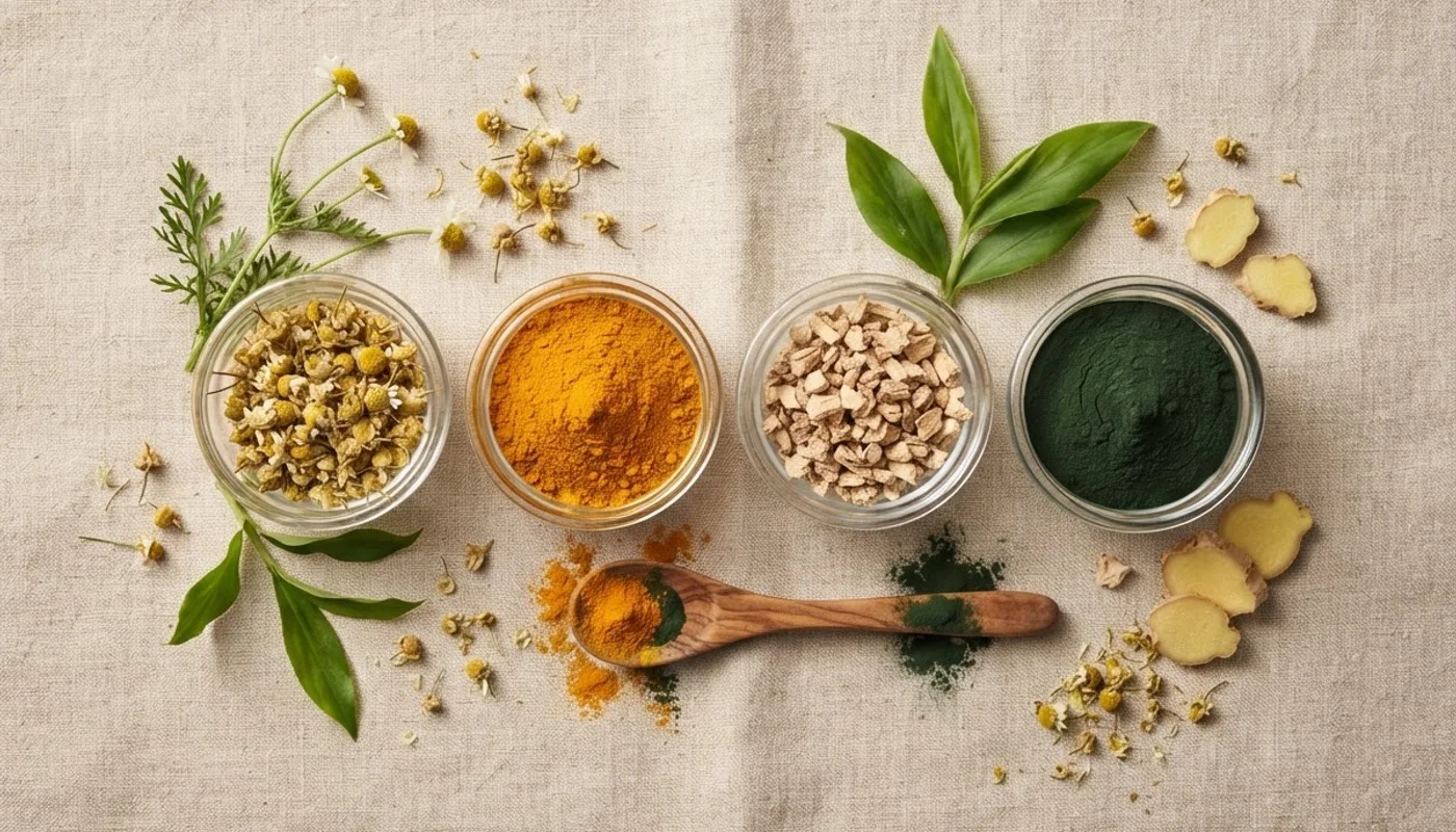 Suplemento natural Relifix — ingredientes de origen botánico