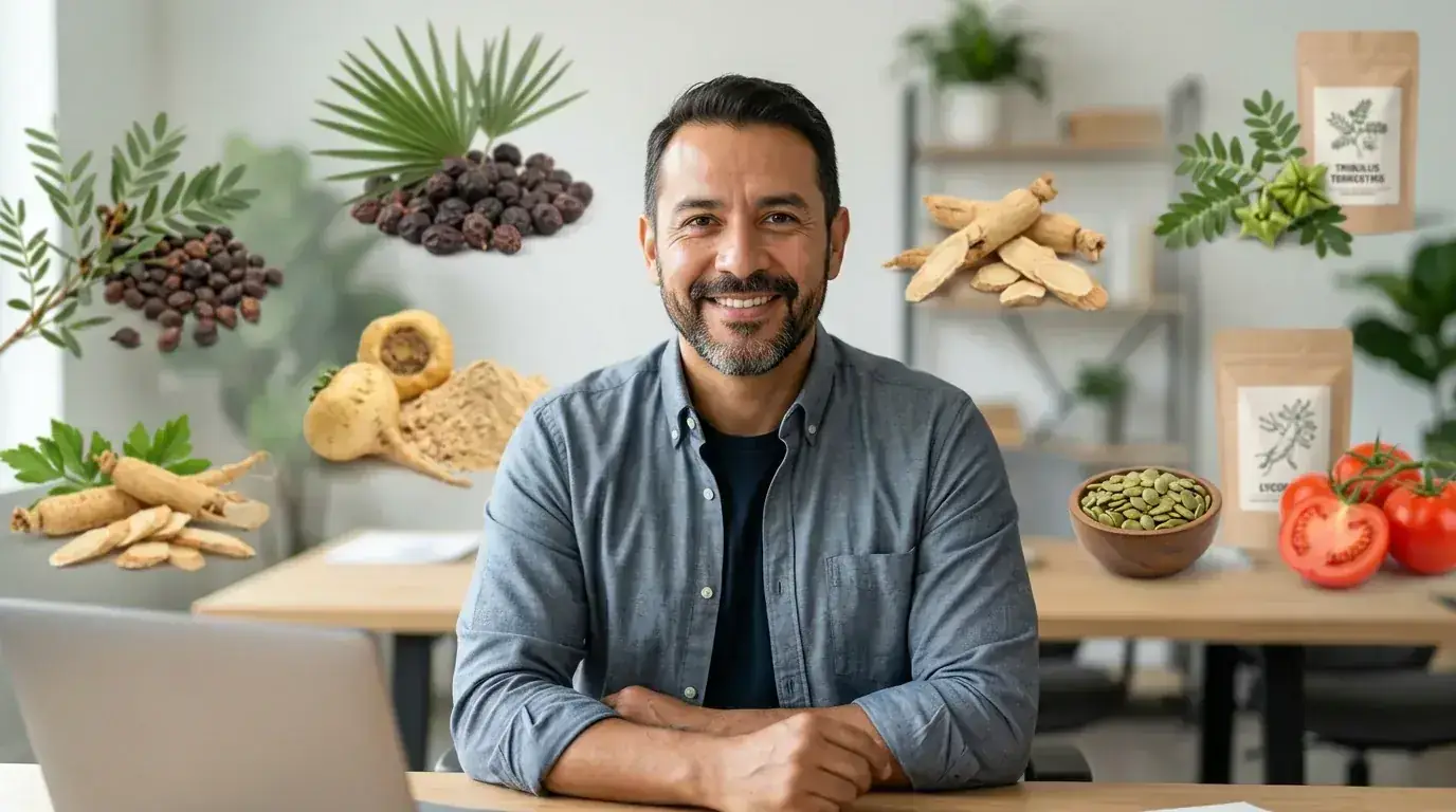 Suplemento natural Eroferon — ingredientes de origen botánico