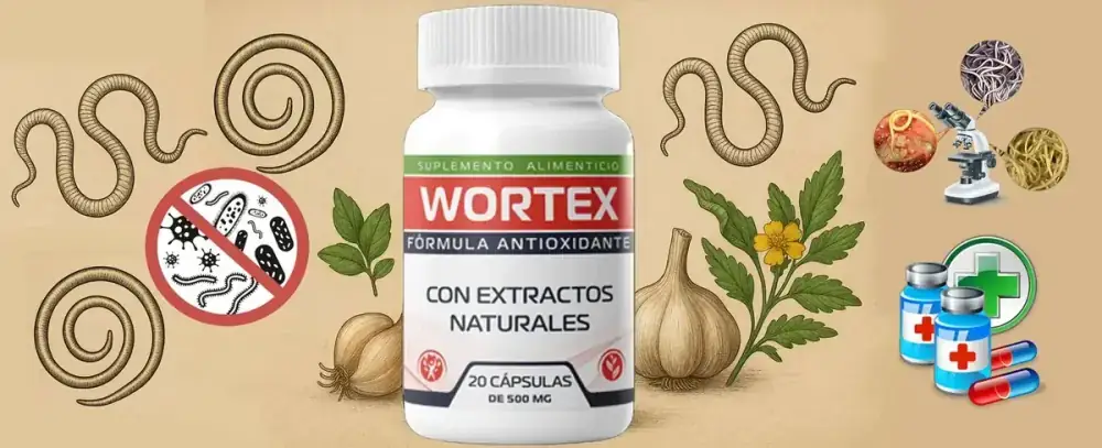 Wortex cápsulas naturales contra parásitos en México